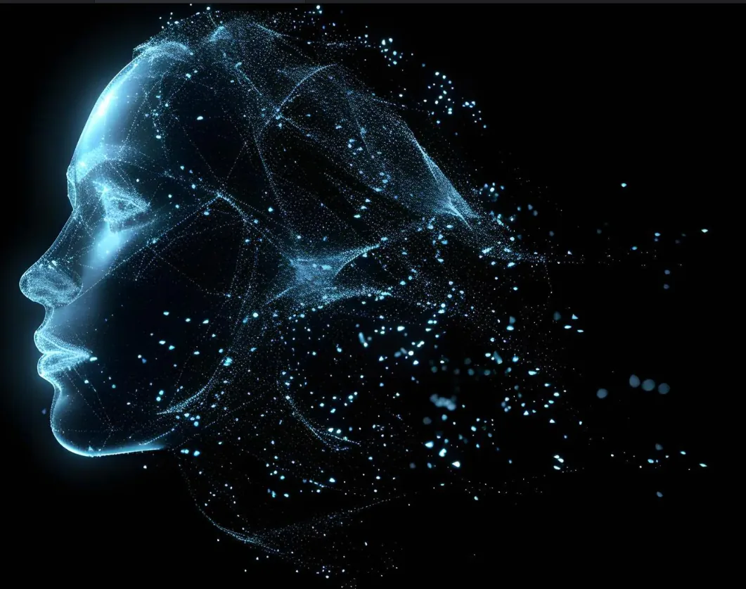 AI Holografisch Hoofd — Haute Mondrève Neuraal Centrum